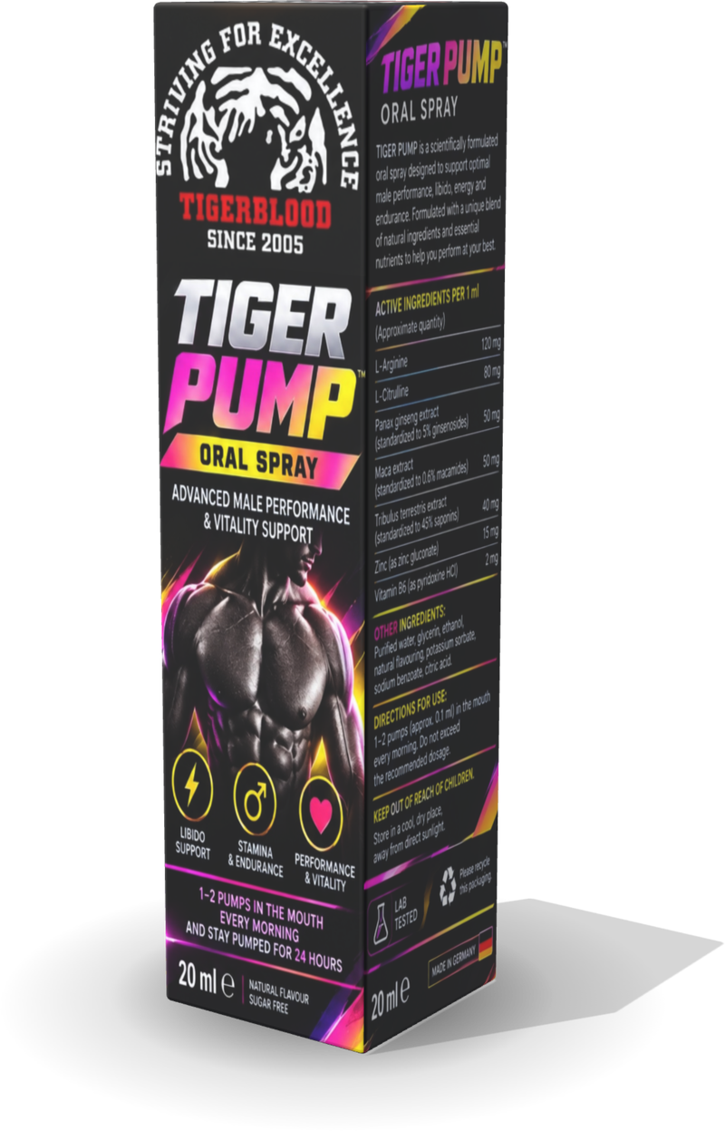 Tiger Pump oral spray box
